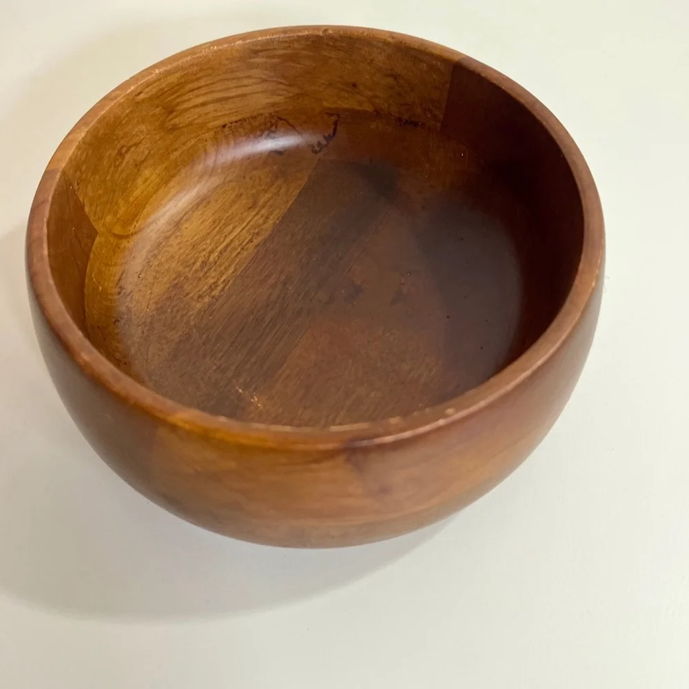 Hellerware salad Wood Bowl, Brown, 5 inch‎